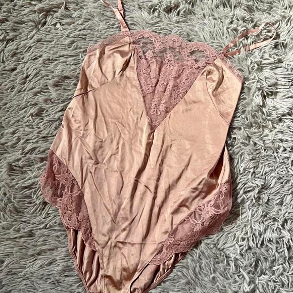 jcpenney Tops - Vintage Satin Fairy Coquette Twee SoftGirl Whimsygoth Delicate Lingerie Bodysuit